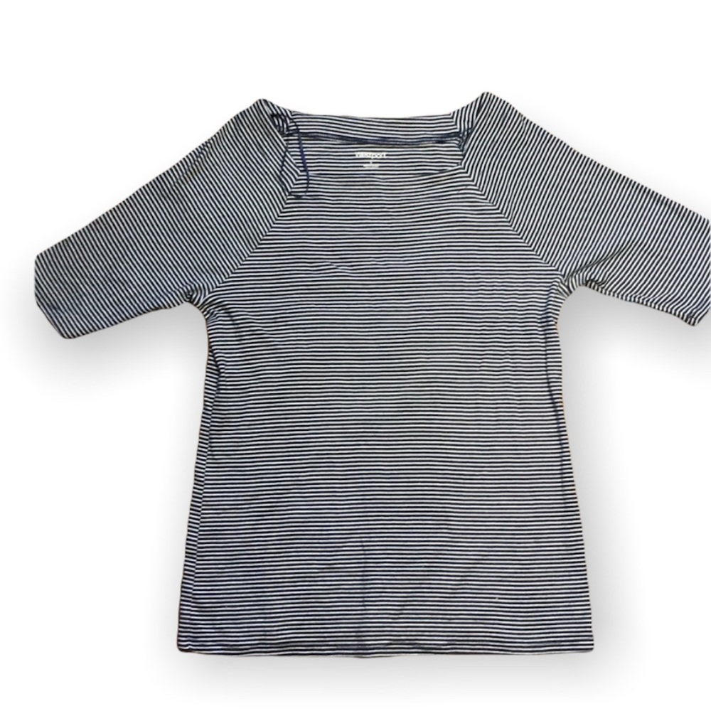Dress barn quarter length sleeve Westport top